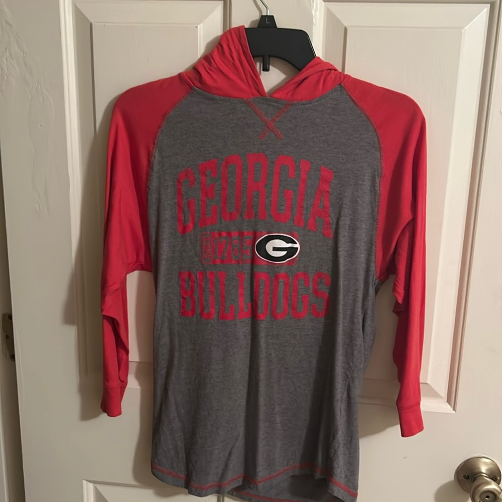UGA Hooded Long Sleeve Shirt